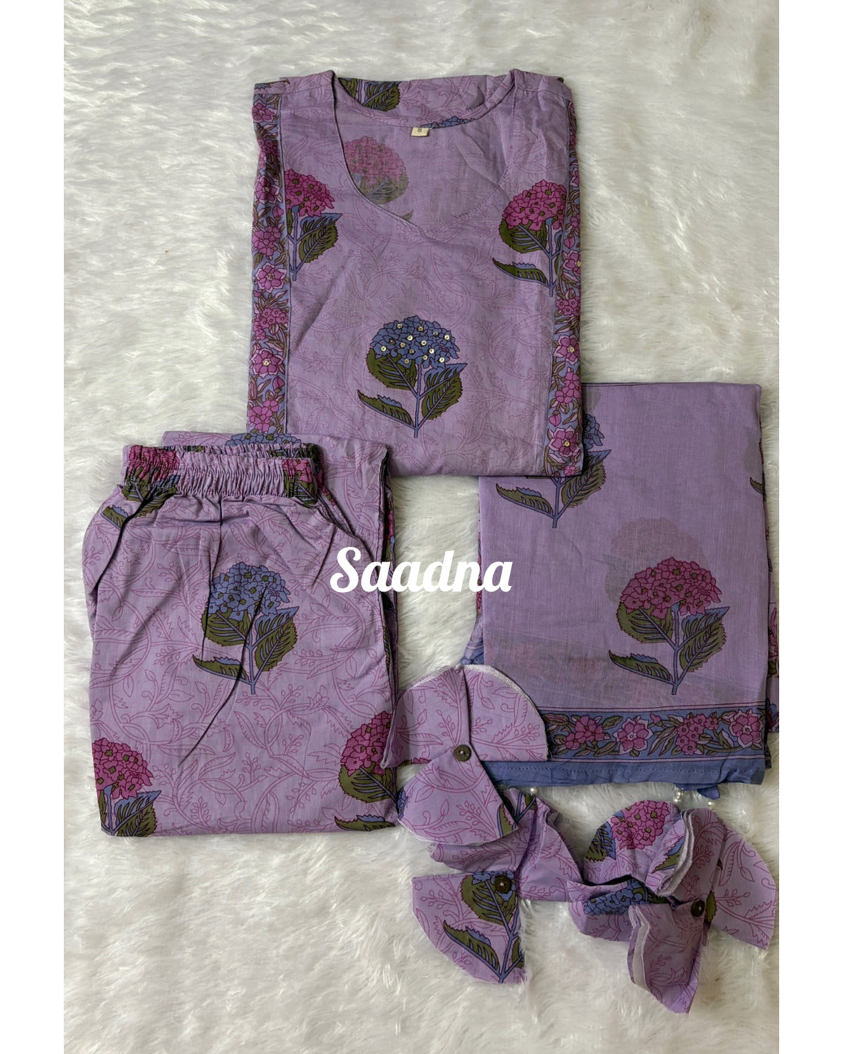 Lilac Cotton Set