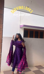 Pink Purple Jamdani set