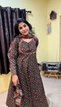 Designer Cotton Anarkali Set