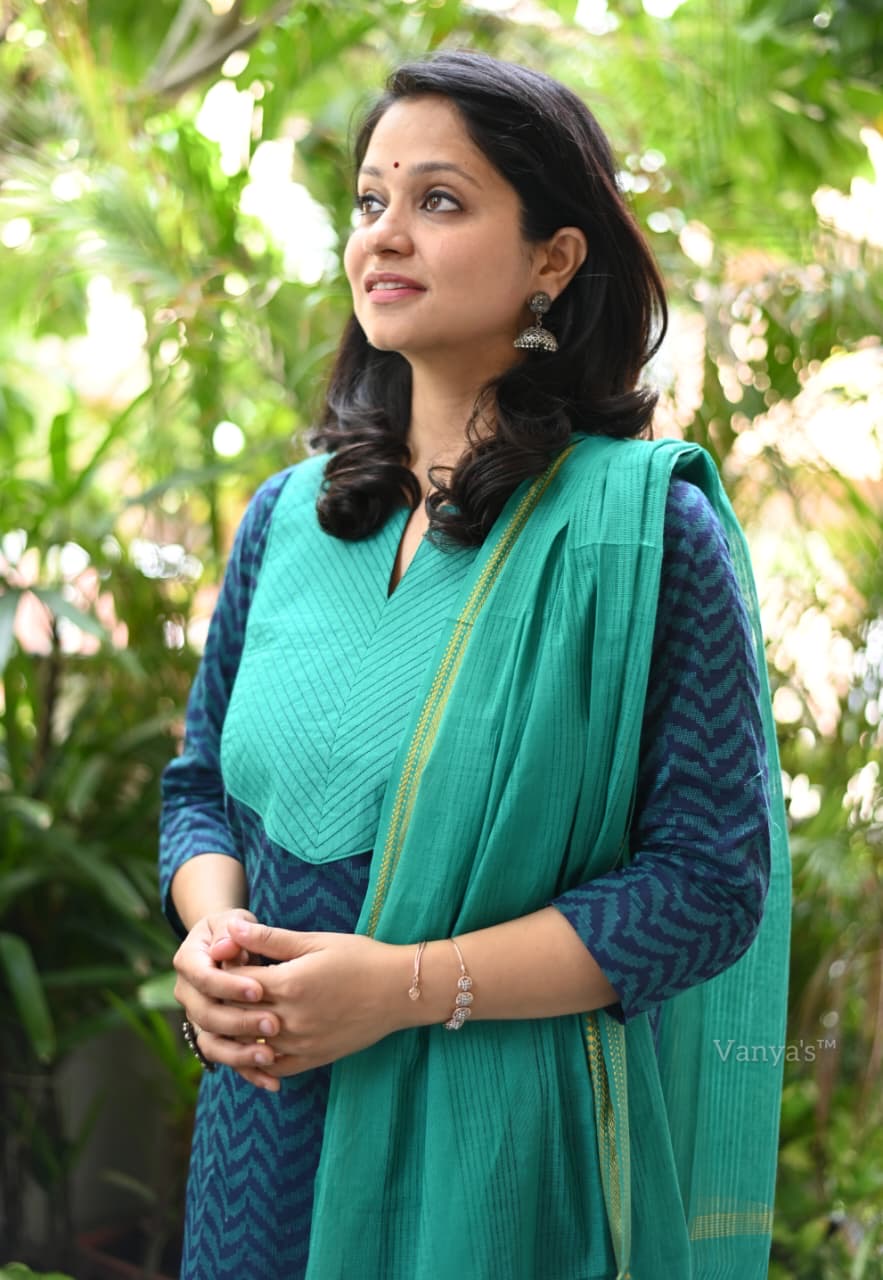South cotton Handloom Salwar Set