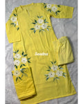 Yellow Hand paint Cotton Set