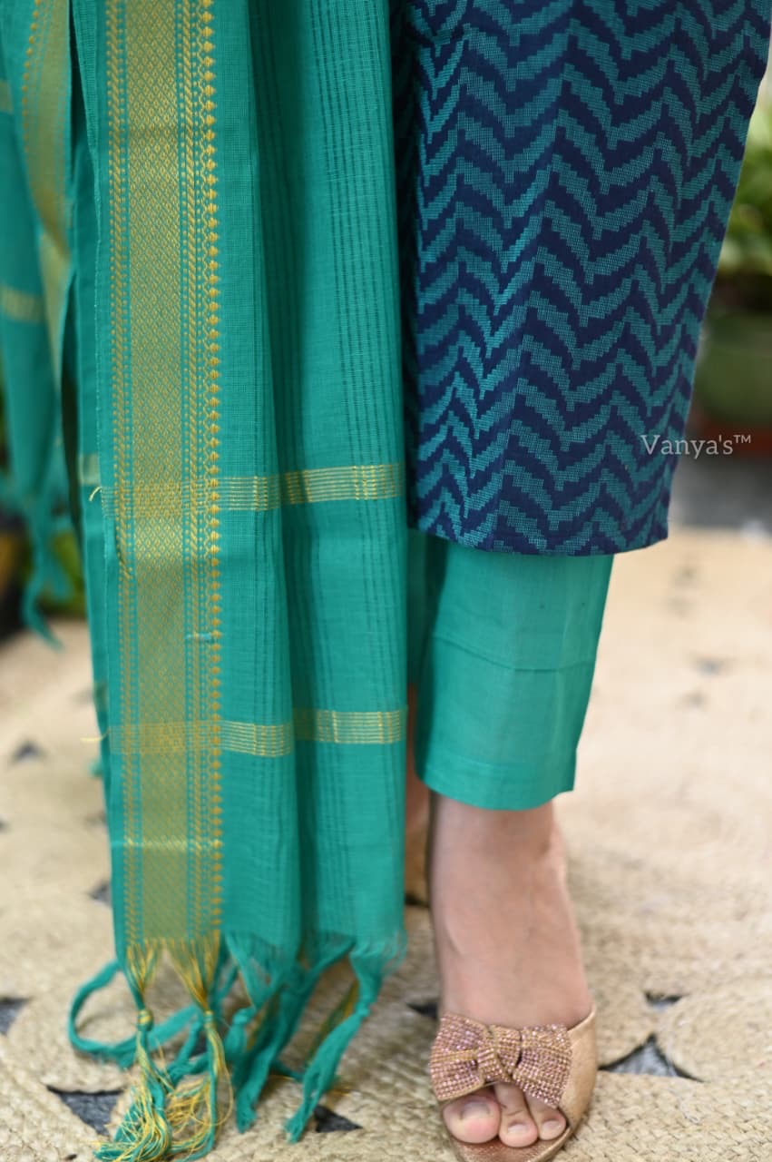 South cotton Handloom Salwar Set