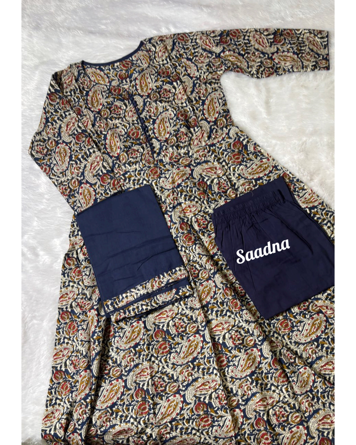 Kalamkari Anarkali Set