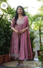 Floral Anarkali Set