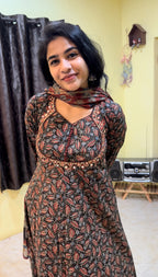 Designer Cotton Anarkali Set