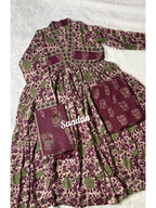 Alia cut Full Sleeves Anarkali Set