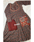 Designer Cotton Anarkali Set