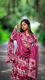 Pink Alia Anarkali set