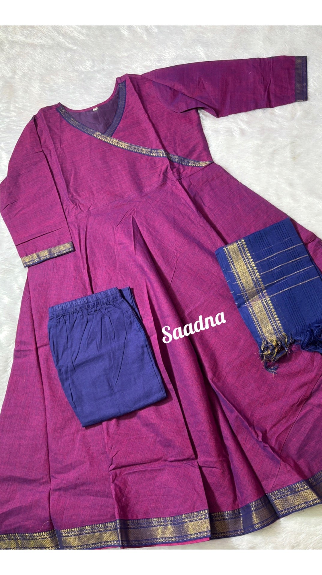 Mangalagiri Anarkali Set - 1