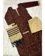 Raw silk - Chocolate brown