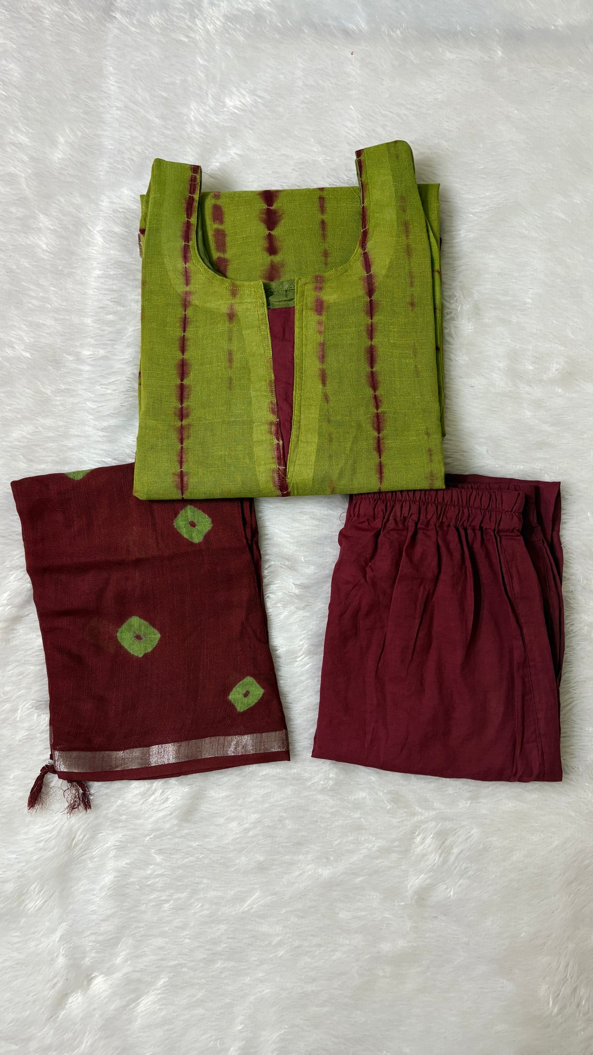 Tie & dye Linen Salwar set