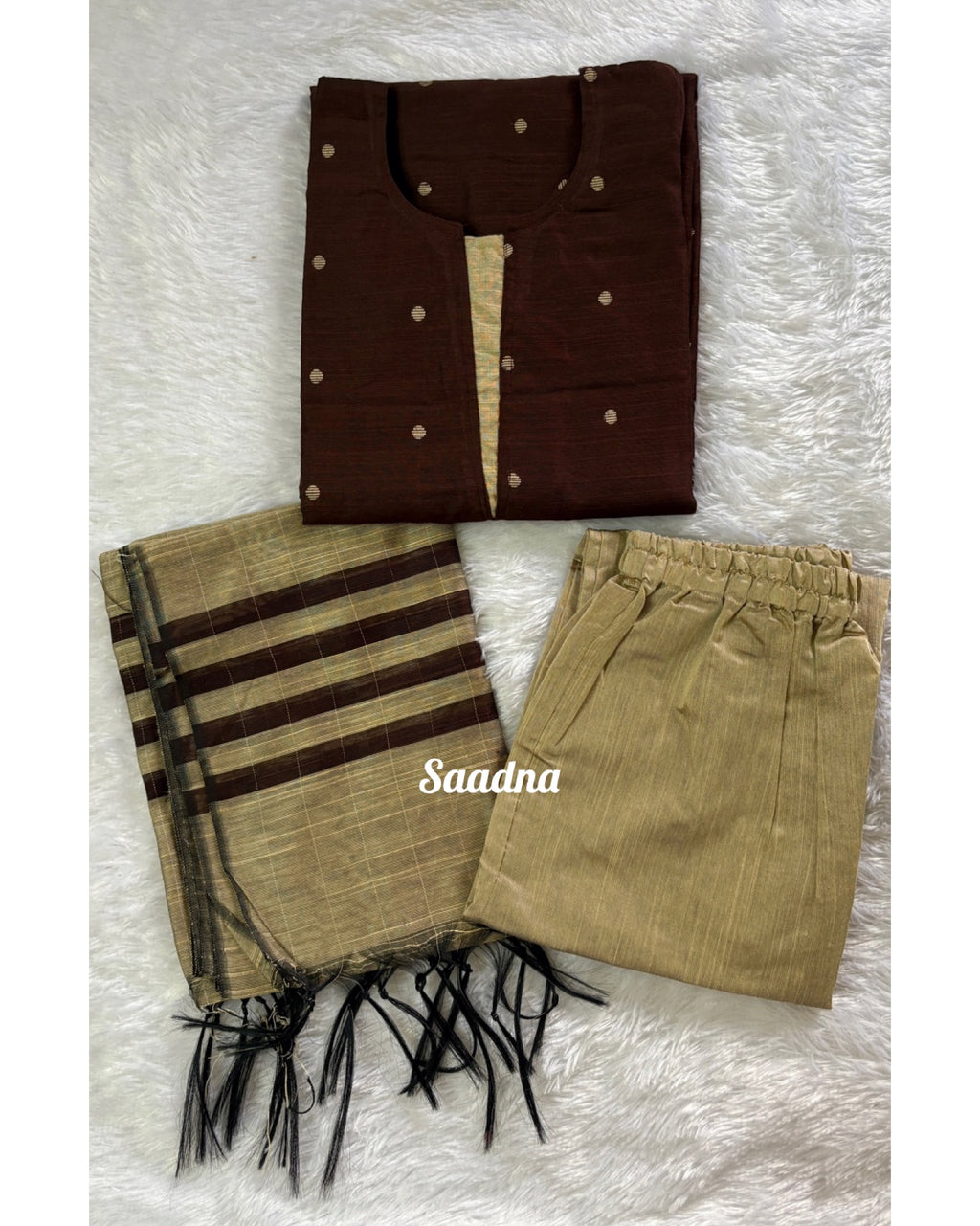 Raw silk - Chocolate brown