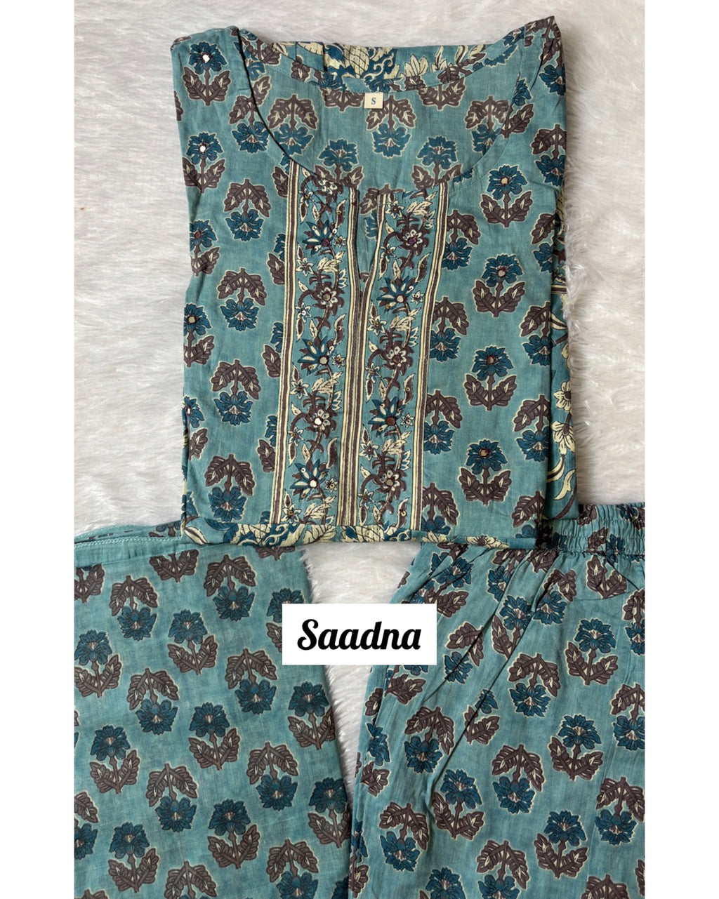 Blue Anarkali Set