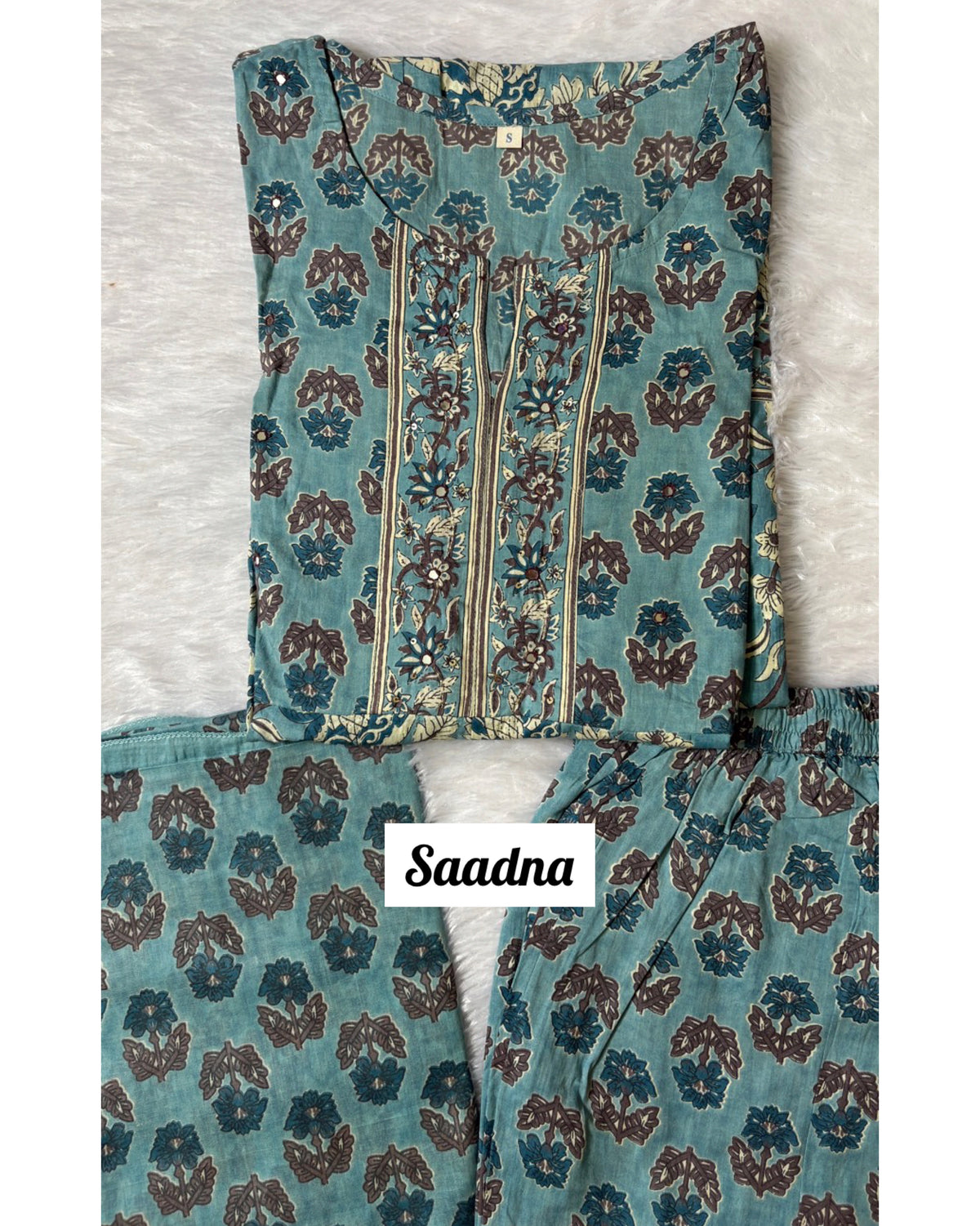 Blue Anarkali Set