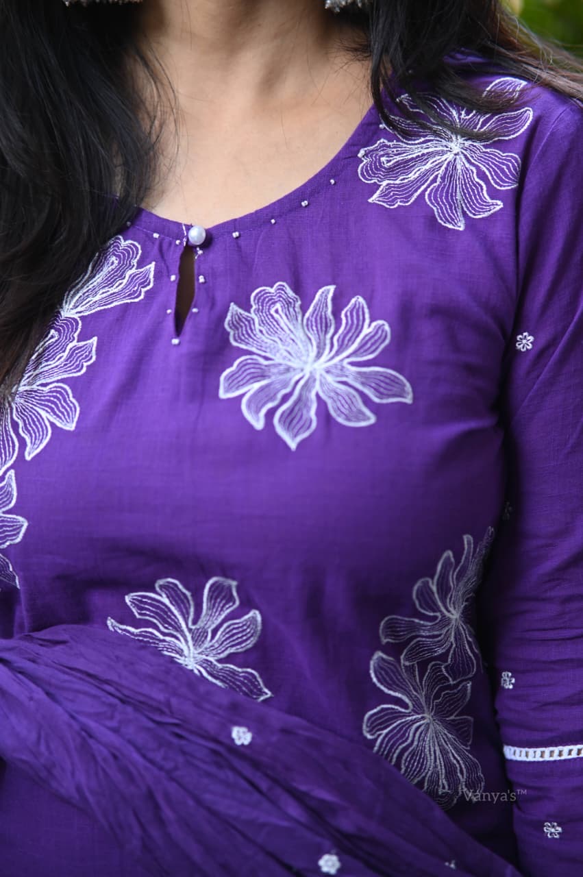 Handloom Embroidery Cotton Set -2