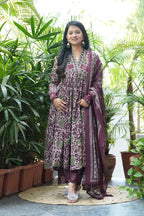 Alia cut Full Sleeves Anarkali Set