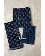 Indigo Linen Salwar Set