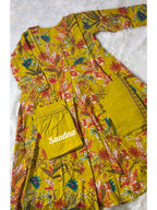 Mustard Anarkali Set