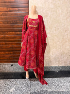 Bandhani Anarkali Set