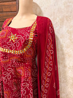 Bandhani Anarkali Set