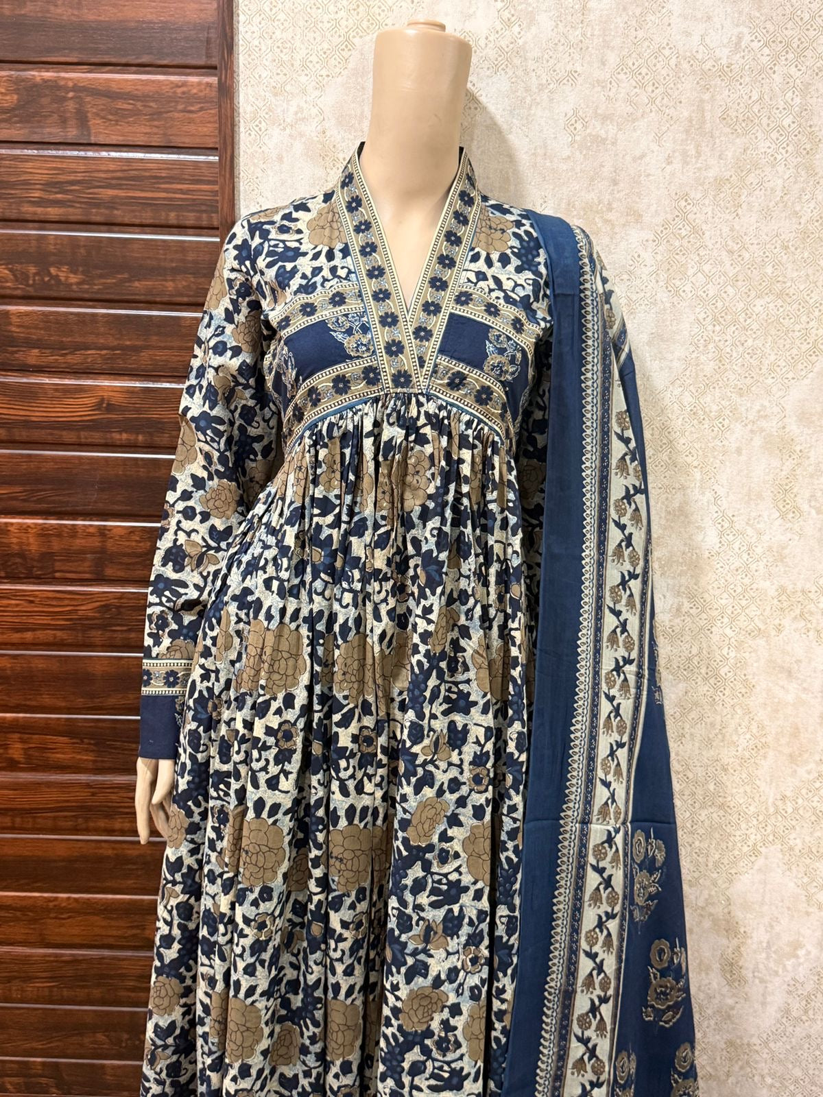 Alia Cut Full Sleeves Anarkali Set