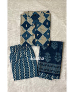 Indigo Cotton Suit Set