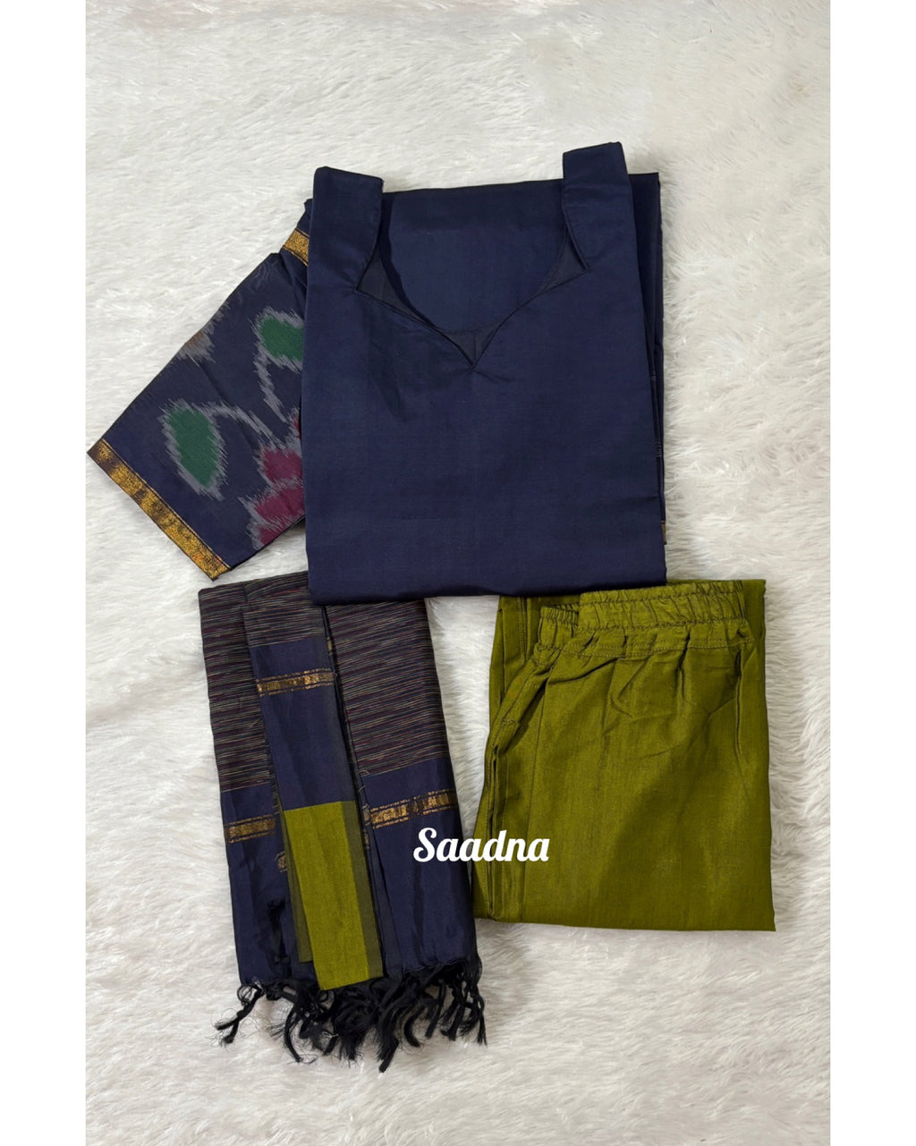 Poochampally Silk Salwar Set