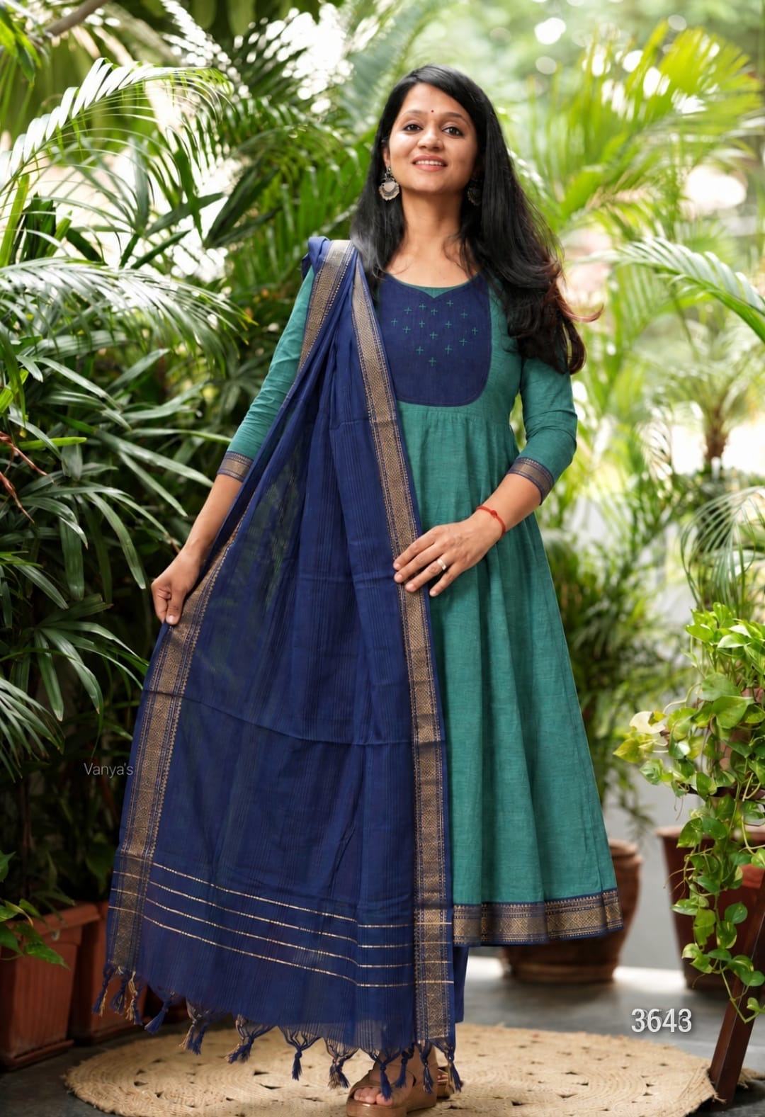 Mangalagiri Anarkali Set