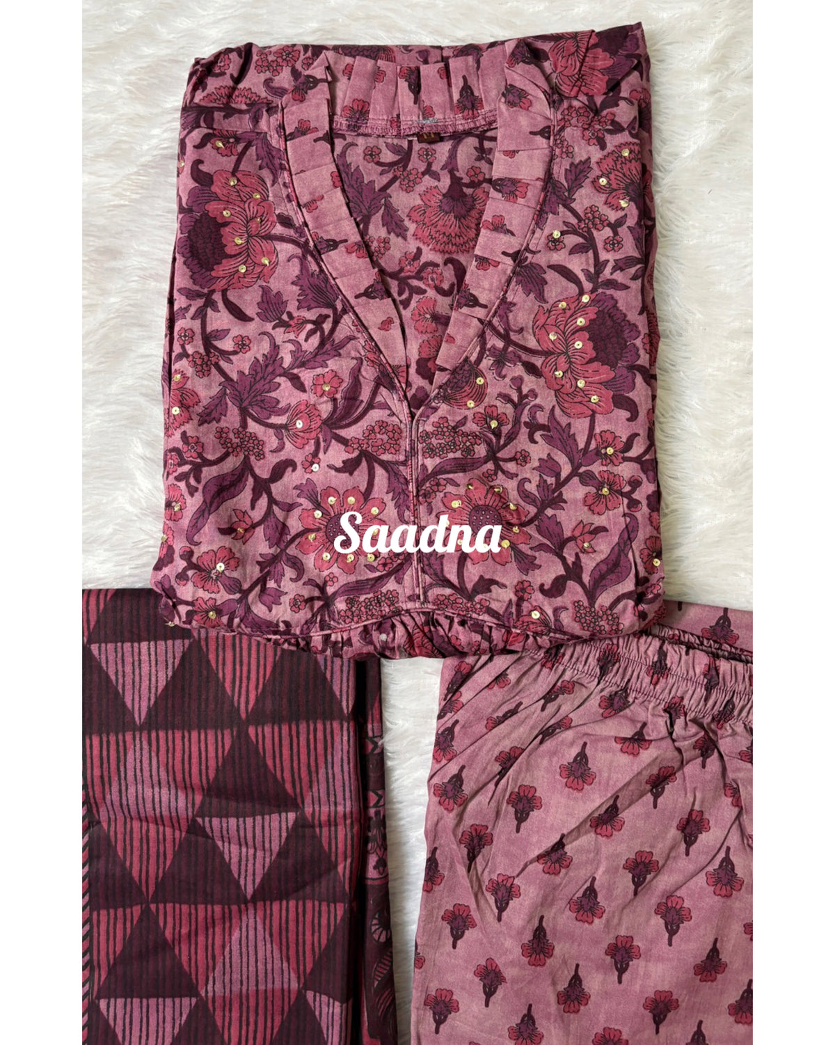 Full Sleeves Anarkali Set