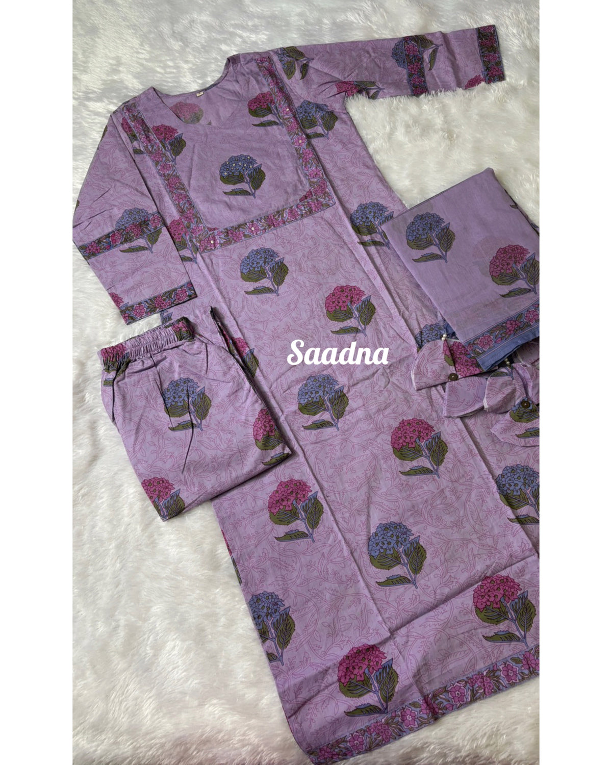 Lilac Cotton Set