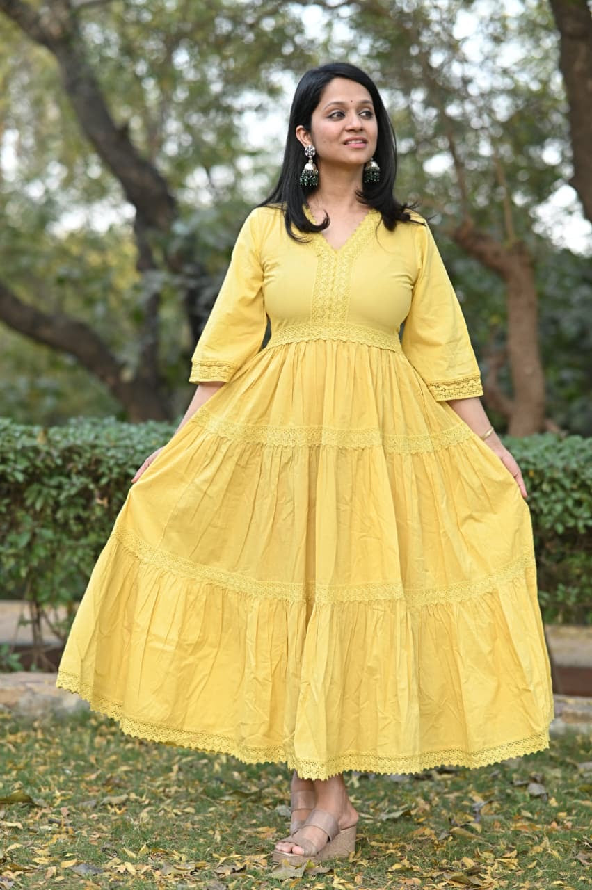 Cotton Tier Gown