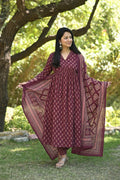 Cotton Anarkali Set