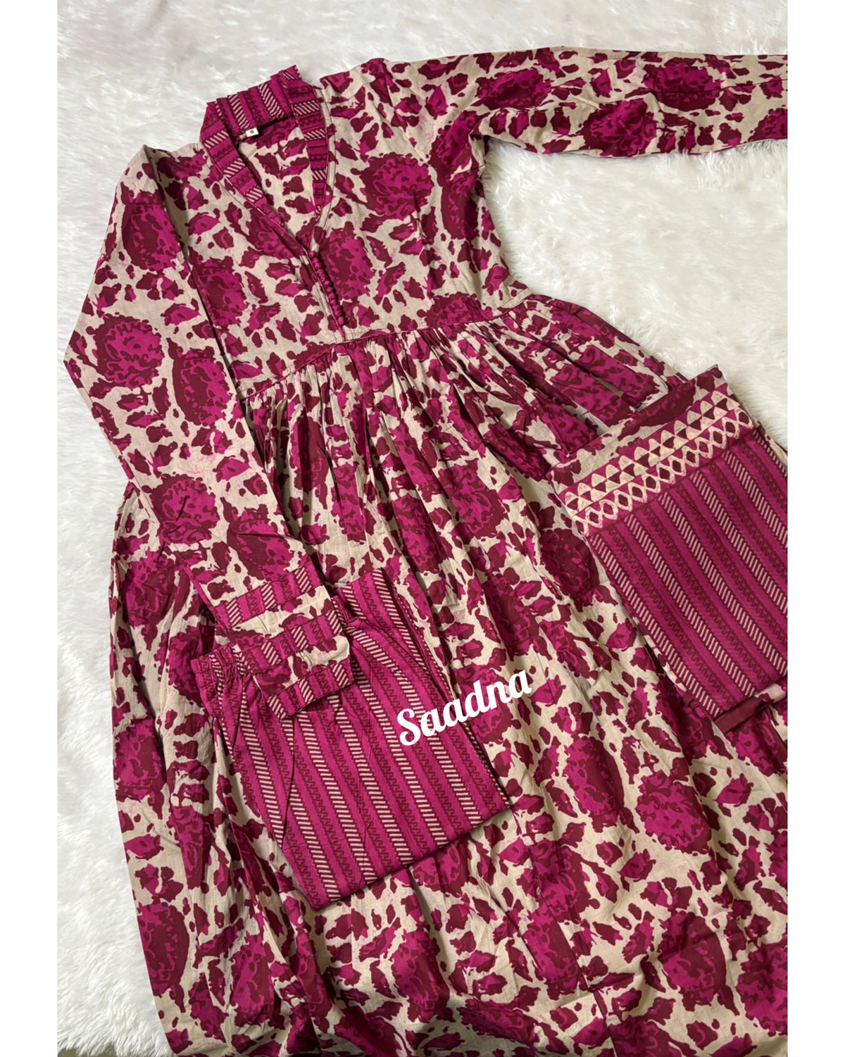 Pink Alia Anarkali set