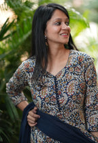 Kalamkari Anarkali Set