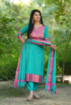 Kanchi Cotton Kurta Set