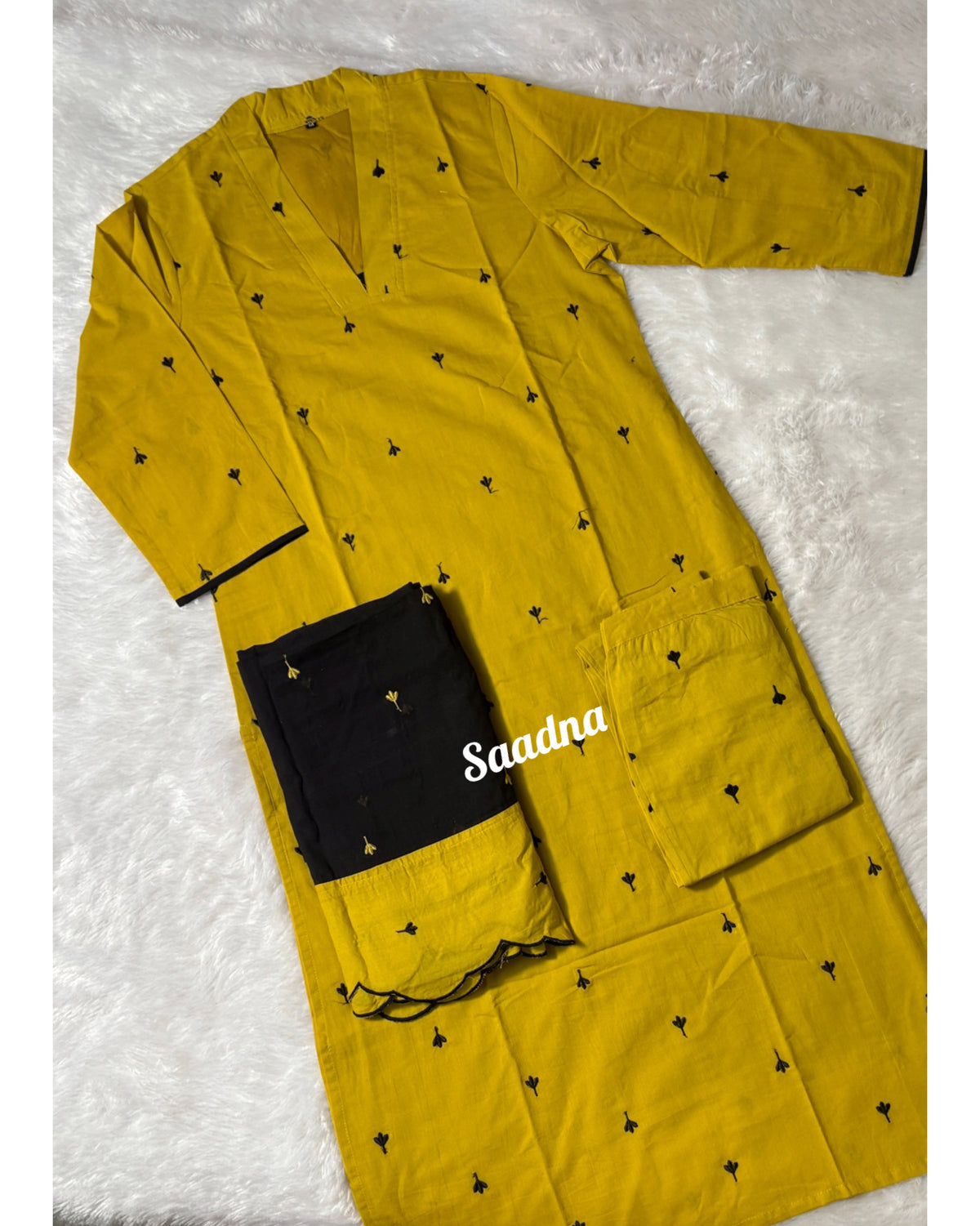 Embroidery Handloom Cotton Set