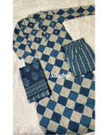 Indigo Cotton Suit Set