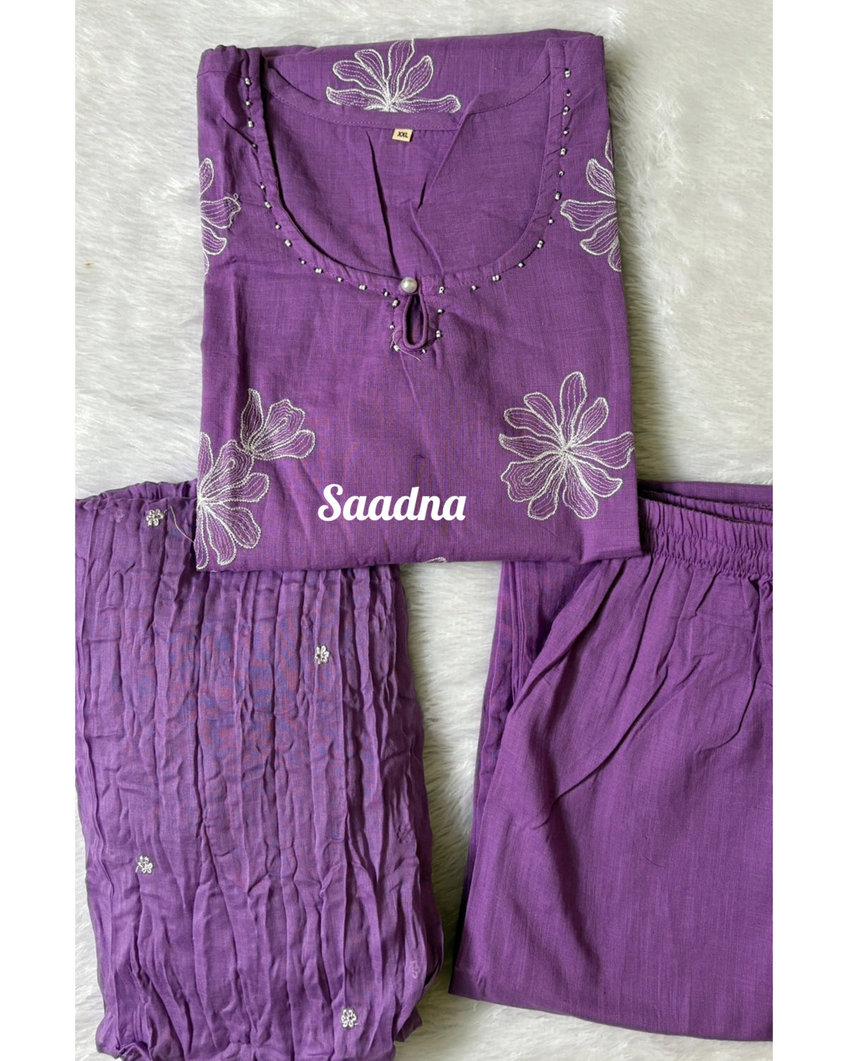Handloom Embroidery Cotton Salwar set -3