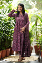 Full Sleeves Anarkali Set