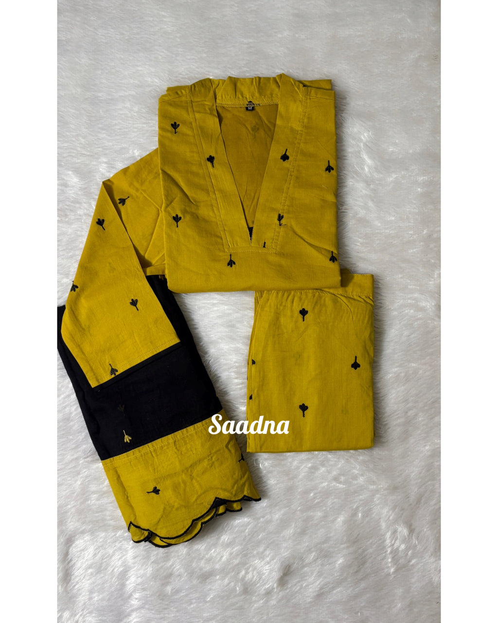 Embroidery Handloom Cotton Set