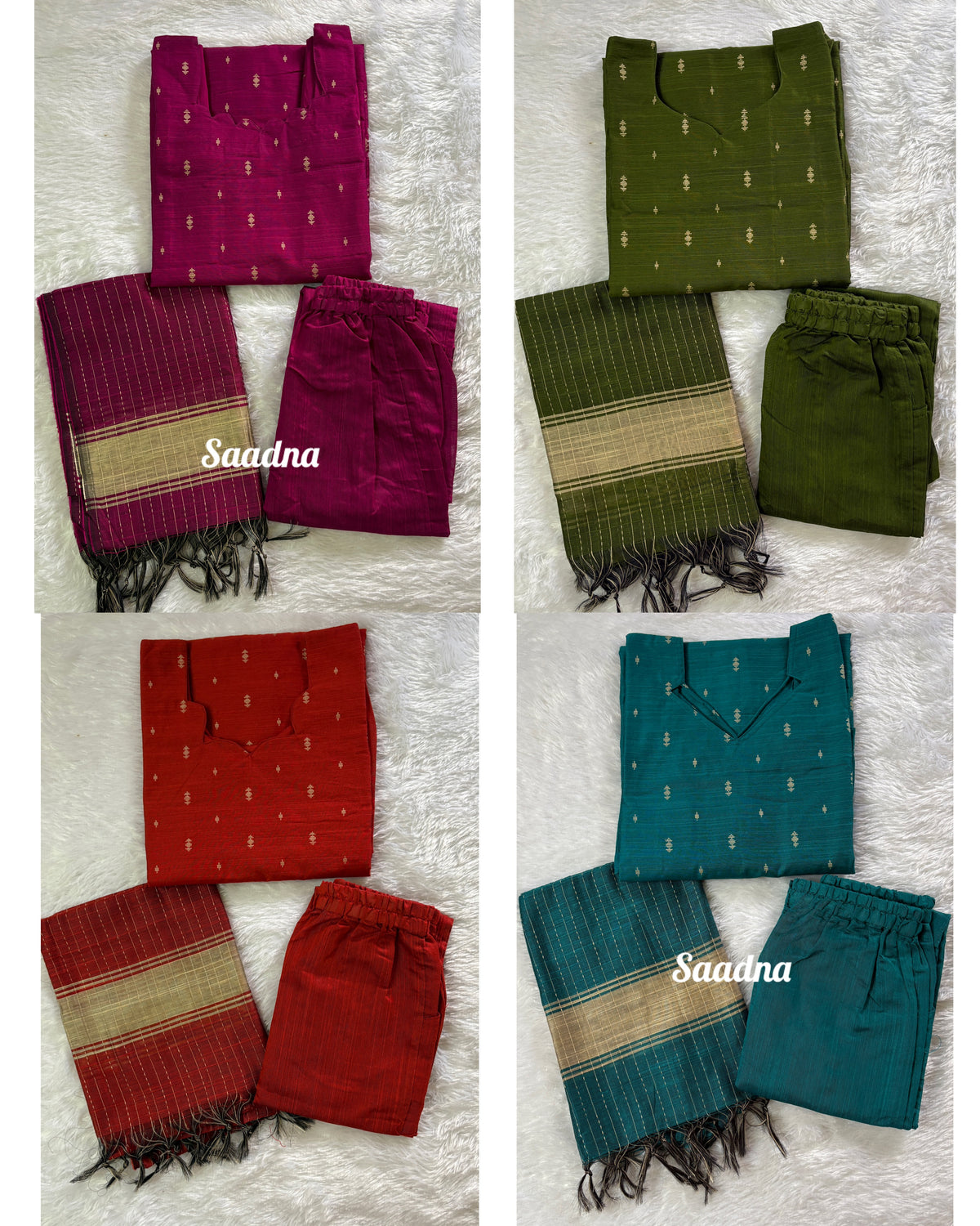 Raw silk - Mehendi Green