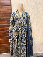 Alia Cut Full Sleeves Anarkali Set