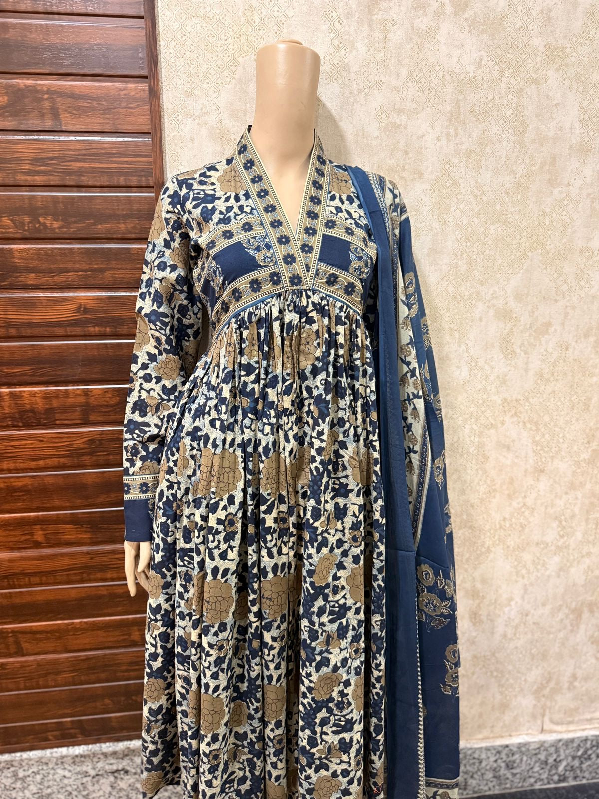 Alia Cut Full Sleeves Anarkali Set