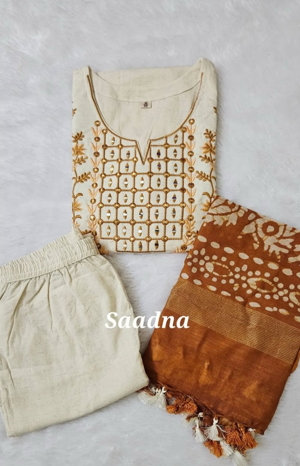 Handloom Cotton Suit Set