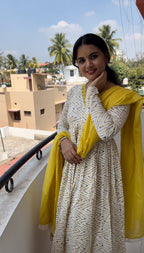 Yellow Anarkali