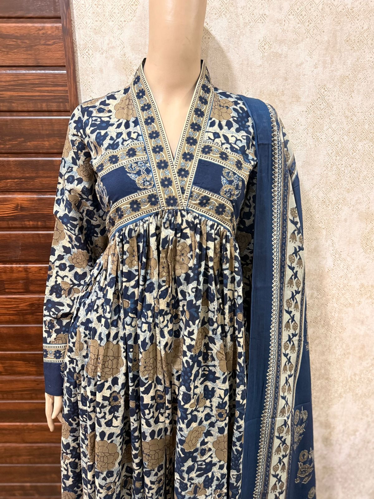 Alia Cut Full Sleeves Anarkali Set