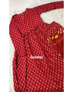 Red Anarkali set