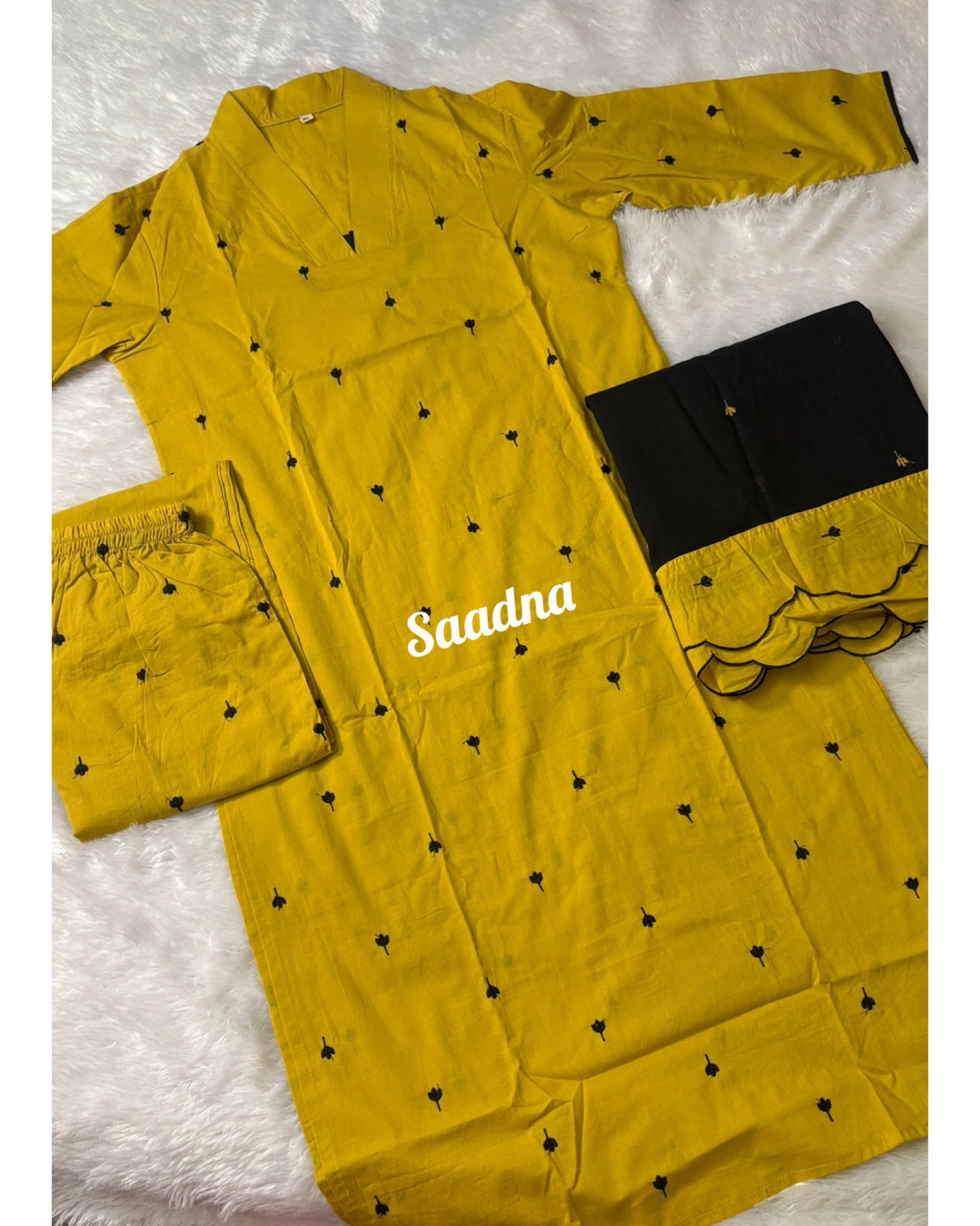 Embroidery Handloom Cotton Set