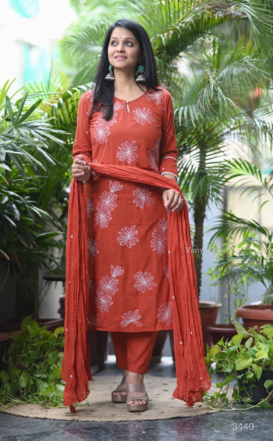 Embroidery Handloom Salwar Set -1