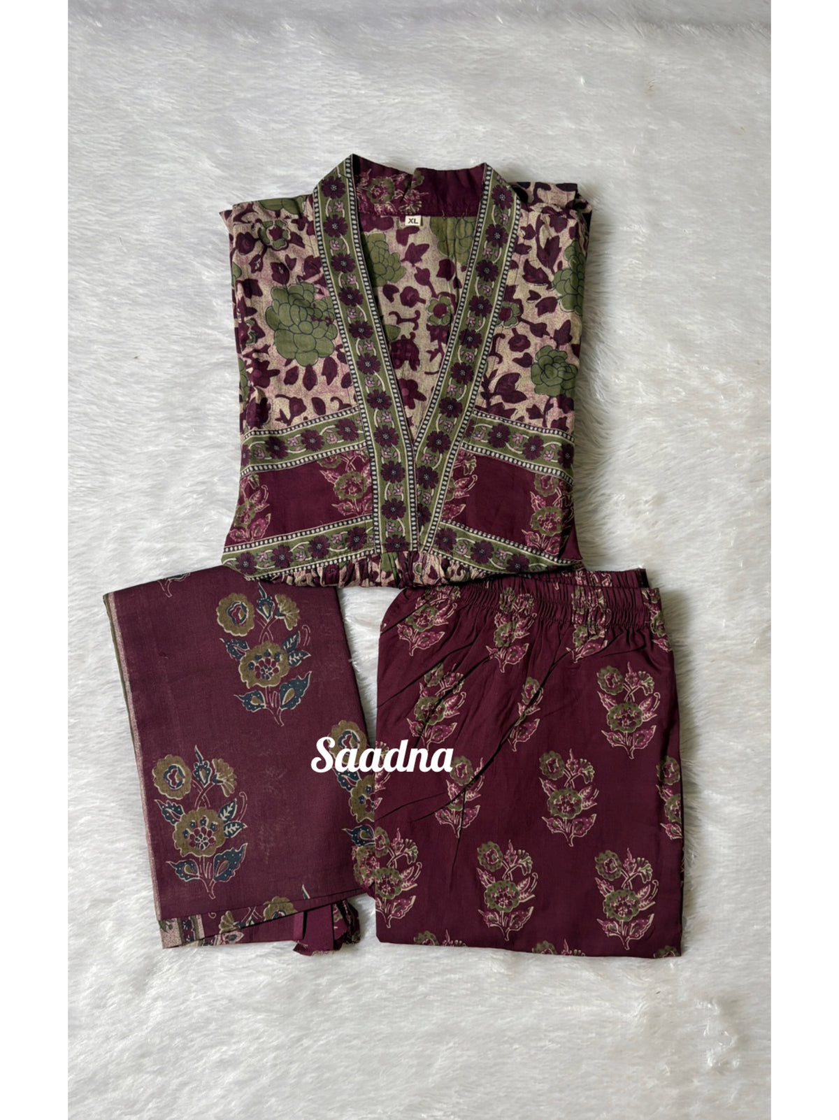 Alia cut Full Sleeves Anarkali Set